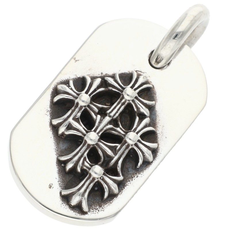 Chrome Hearts RAISED DOGTAG Silver Necklace