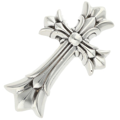 Chrome Hearts Small Double CH Cross Silver Pendant