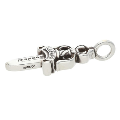 Chrome Hearts Double Dagger Silver Pendant