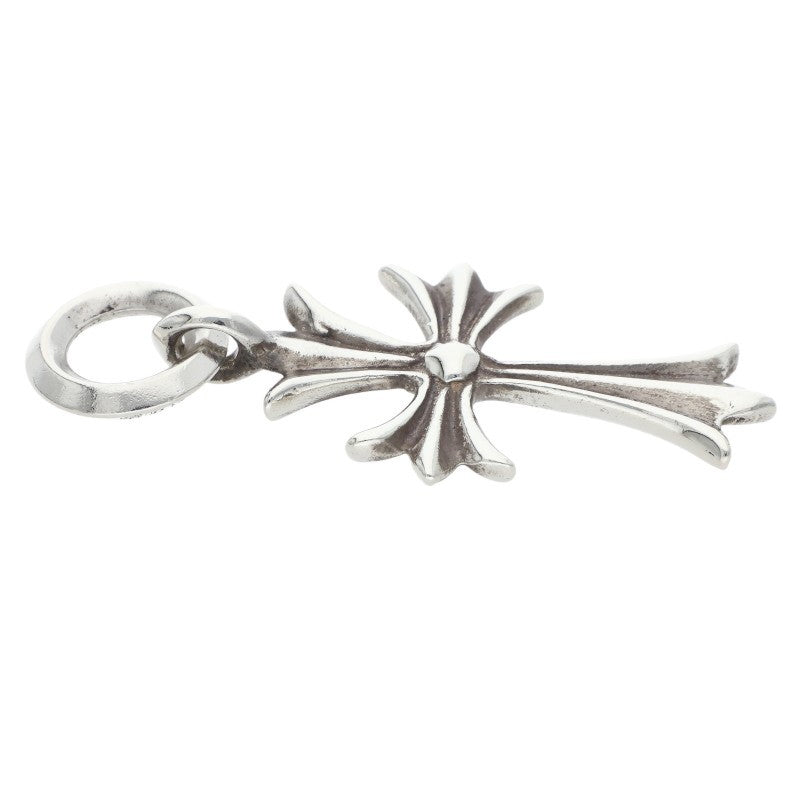 Chrome Hearts Tiny CH Cross Charm Silver Necklace