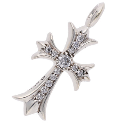 Chrome Hearts Tiny Fat Cross PAVE Diamond Pendant