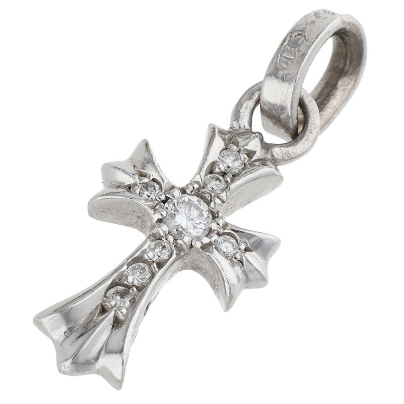 Chrome Hearts 18K WG Pave Diamond Baby Fat Charm