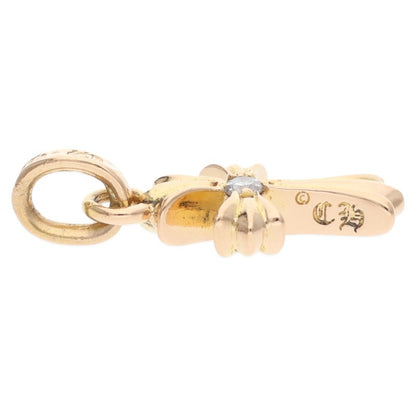 Chrome Hearts Babyfat 22K 1-Diamond Gold Necklace Charm