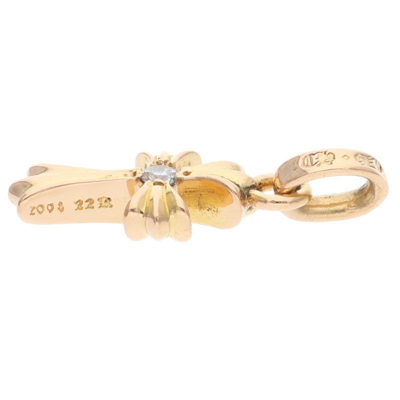 Chrome Hearts Babyfat 22K 1-Diamond Gold Necklace Charm