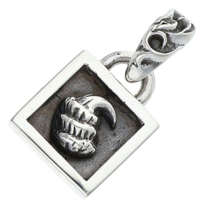 Chrome Hearts Framed Crow 925 Silver Necklace Charm