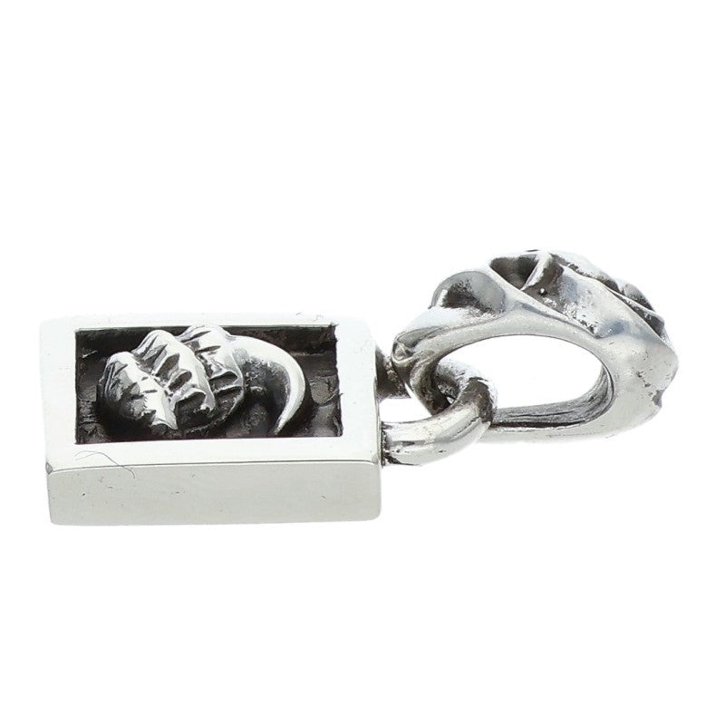 Chrome Hearts Framed Crow 925 Silver Necklace Charm