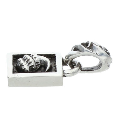 Chrome Hearts Framed Crow 925 Silver Necklace Charm