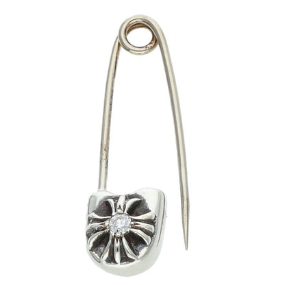 Chrome Hearts Small Safety Pin 1 Diamond Necklace