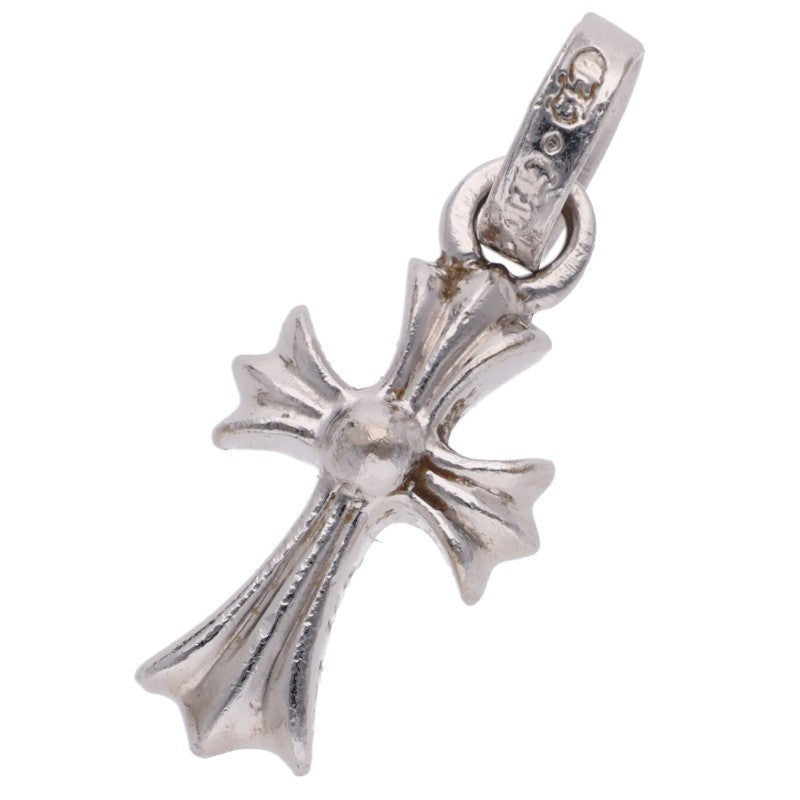 Chrome Hearts 18KWG Baby Fat Pave Pink Sapphire Pendant