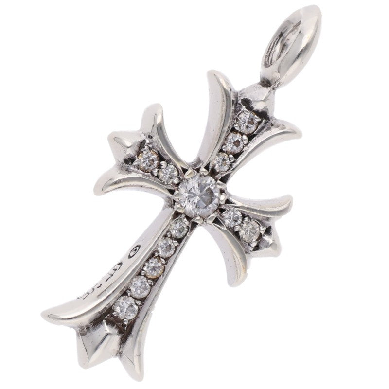 Chrome Hearts Tiny Fat Cross Pave Diamond Pendant Multi