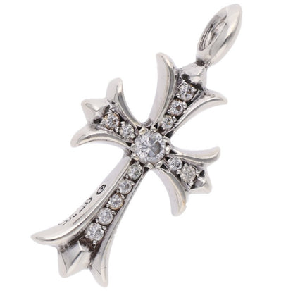 Chrome Hearts Tiny Fat Cross Pave Diamond Pendant Multi