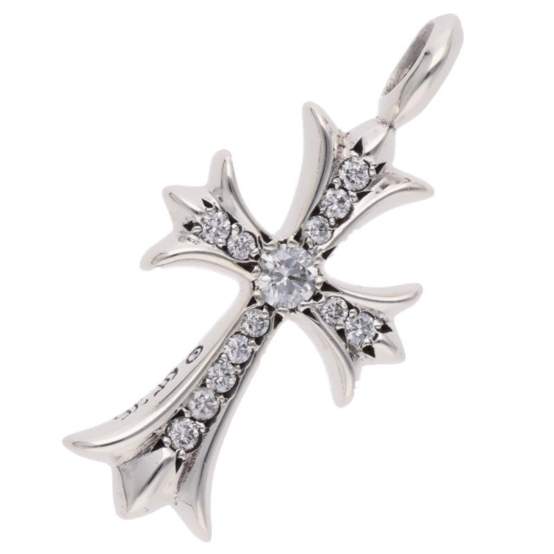 Chrome Hearts Tiny Fat Cross Pave Diamond Pendant