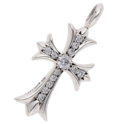 Chrome Hearts Tiny Fat Cross Pave Diamond Pendant