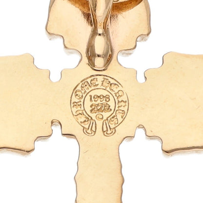 Chrome Hearts 22K Gold Filigree Cross-XSM Necklace Top