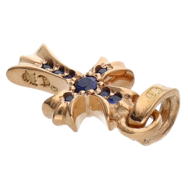 Chrome Hearts 22K BabyFAT Pave Blue Sapphire Charm Multi