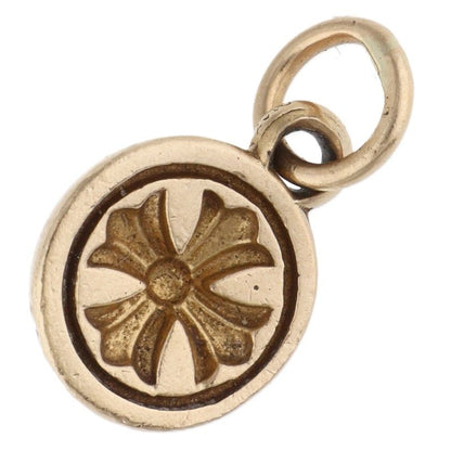 Chrome Hearts 22K INVERTED CH PLUS Gold Pendant Yellow