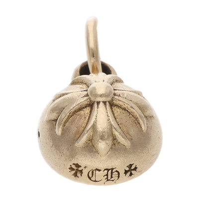 Chrome Hearts 22K INVERTED CH PLUS Gold Pendant Yellow