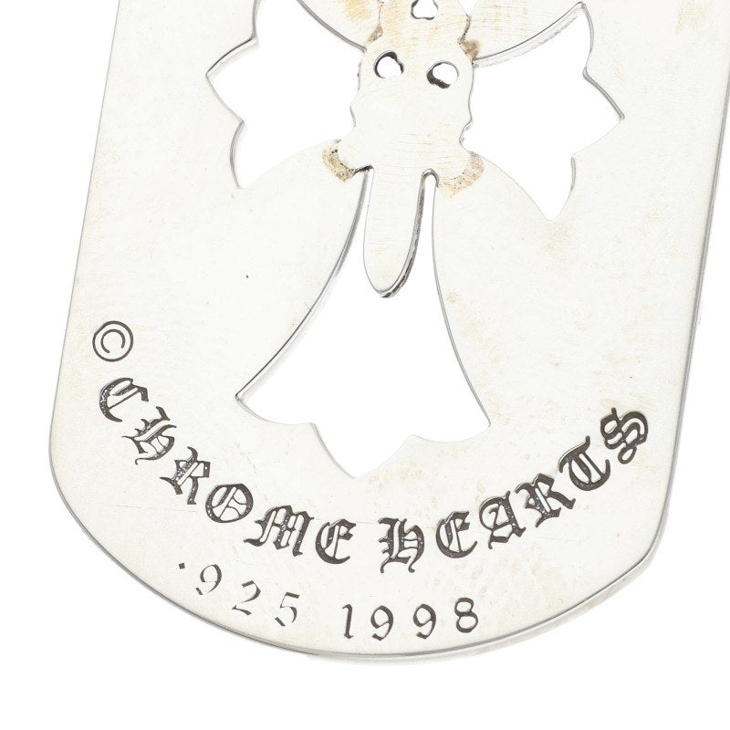 Chrome Hearts D TAG LRG CROSS DAGG Cutout Necklace Top