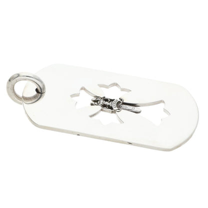 Chrome Hearts D TAG LRG CROSS DAGG Cutout Necklace Top