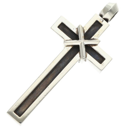 Chrome Hearts Small Mapplethorpe Cross Silver Necklace