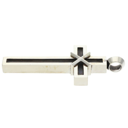 Chrome Hearts Small Mapplethorpe Cross Silver Necklace