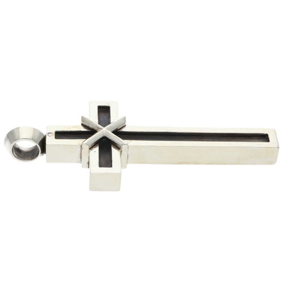 Chrome Hearts Small Mapplethorpe Cross Silver Necklace