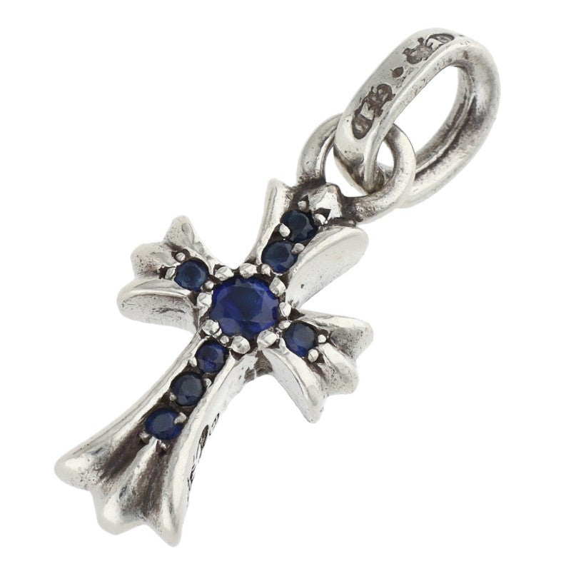 Chrome Hearts Babyfat Pave Sapphire Charm Necklace Top