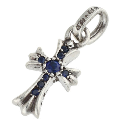 Chrome Hearts Babyfat Pave Sapphire Charm Necklace Top