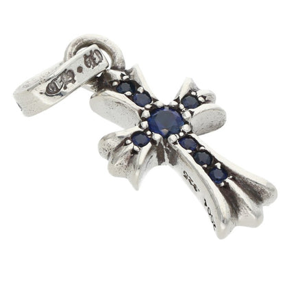 Chrome Hearts Babyfat Pave Sapphire Charm Necklace Top