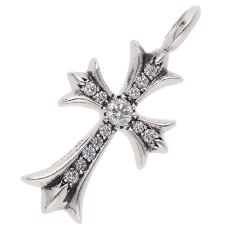 Chrome Hearts Tiny Fat Cross Pave Diamond Pendant