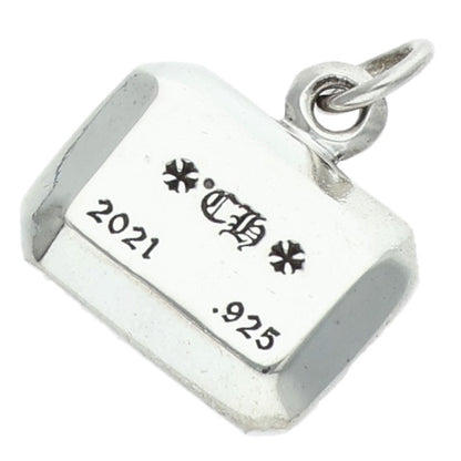 Chrome Hearts EMRLD CUT CH Emerald Cut Silver Pendant