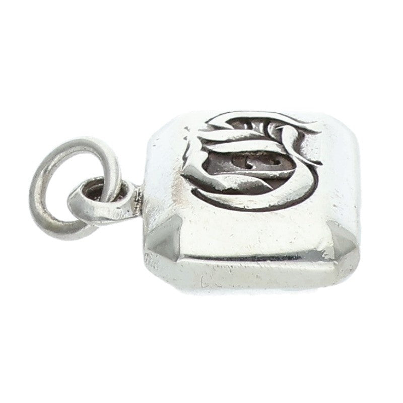 Chrome Hearts EMRLD CUT CH Emerald Cut Silver Pendant