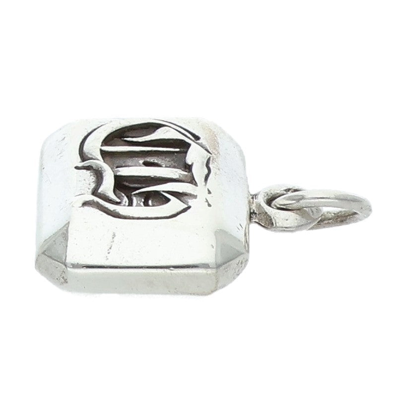 Chrome Hearts EMRLD CUT CH Emerald Cut Silver Pendant