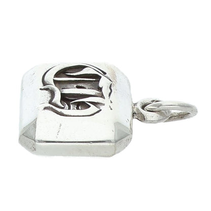 Chrome Hearts EMRLD CUT CH Emerald Cut Silver Pendant
