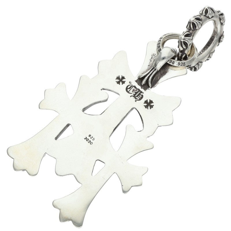 Chrome Hearts Triple CH Cross Large 925 Silver Charm
