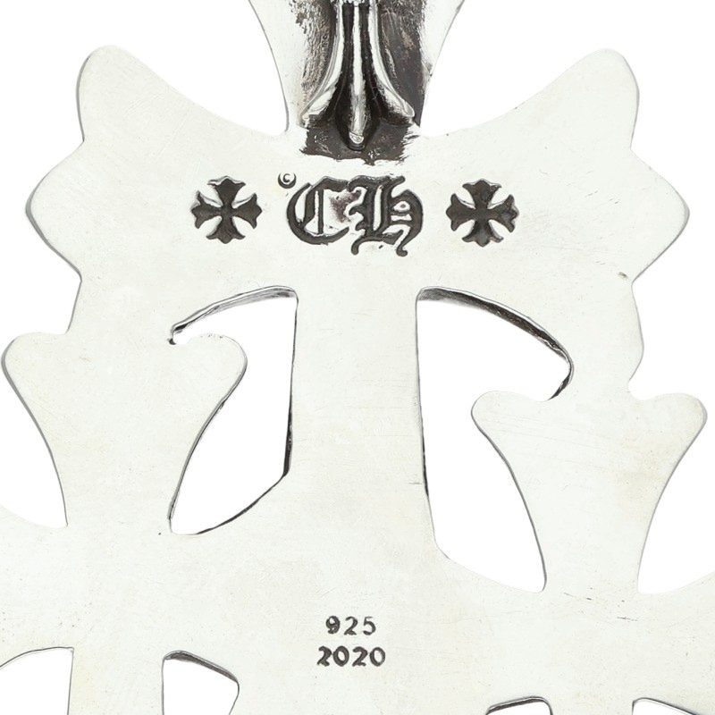 Chrome Hearts Triple CH Cross Large 925 Silver Charm