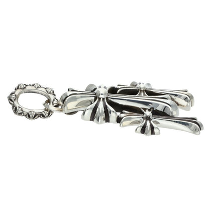 Chrome Hearts Triple CH Cross Large 925 Silver Charm