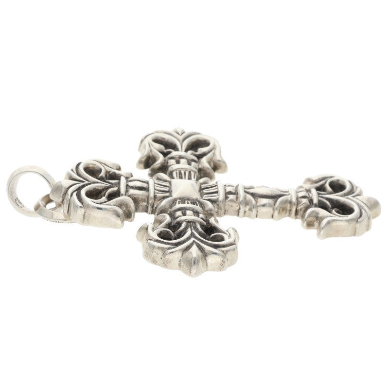 Chrome Hearts FILIG CROSS-SM W BALE Silver Pendant