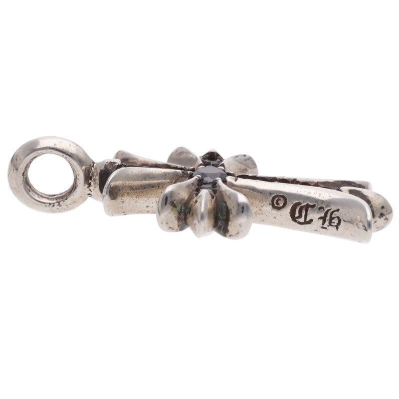Chrome Hearts 925 Tiny Fat Cross Pave Black Diamond Multi