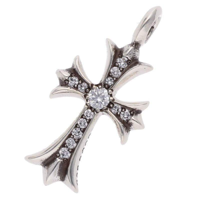 Chrome Hearts Tiny Fat Cross PAVE Diamond Pendant Multi