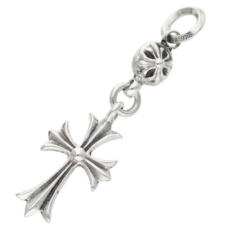 Chrome Hearts 1 Ball Tiny CH Cross Silver Charm