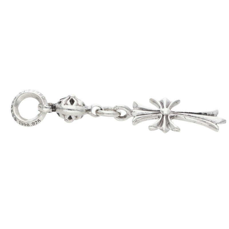 Chrome Hearts 1 Ball Tiny CH Cross Silver Charm