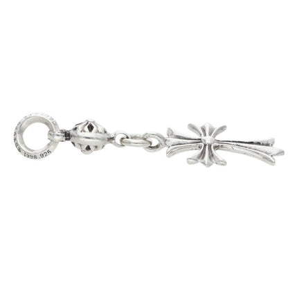 Chrome Hearts 1 Ball Tiny CH Cross Silver Charm