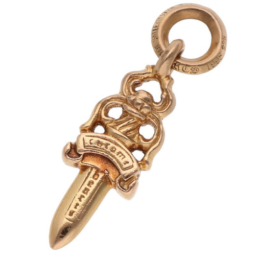Chrome Hearts 22K #5 Dagger Pave Pink Sapphire Charm