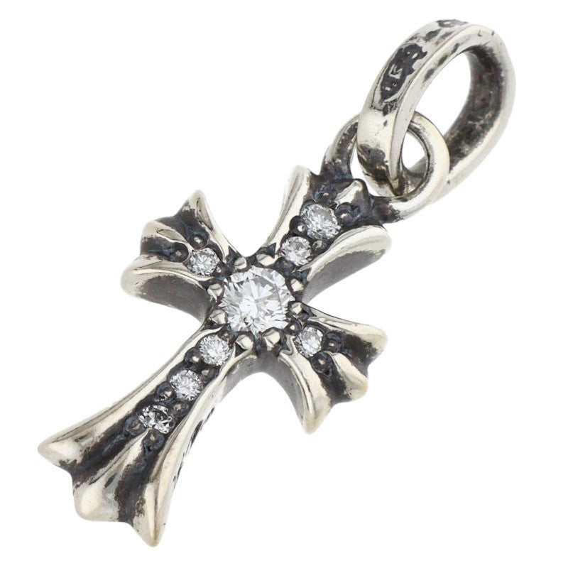Chrome Hearts Baby Fat Pave Diamond Silver Charm