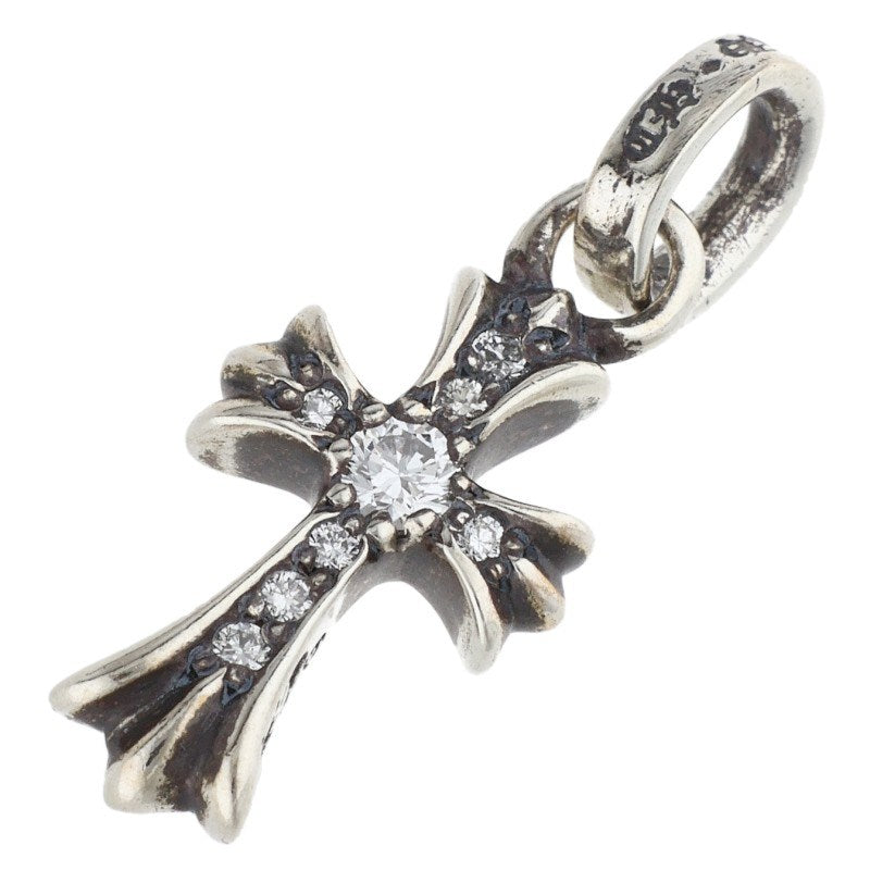 Chrome Hearts Baby Fat Pave Diamond Silver Charm