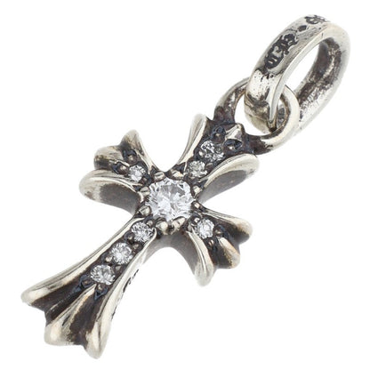 Chrome Hearts Baby Fat Pave Diamond Silver Charm