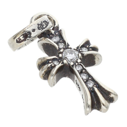 Chrome Hearts Baby Fat Pave Diamond Silver Charm