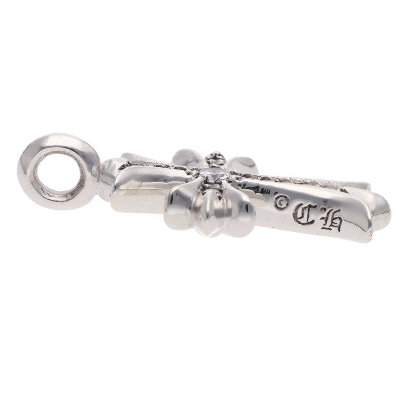 Chrome Hearts Tiny Fat Cross Pave Diamond Pendant 925