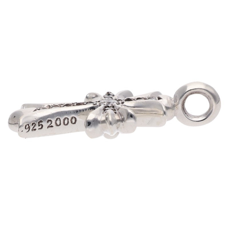 Chrome Hearts Tiny Fat Cross Pave Diamond Pendant 925